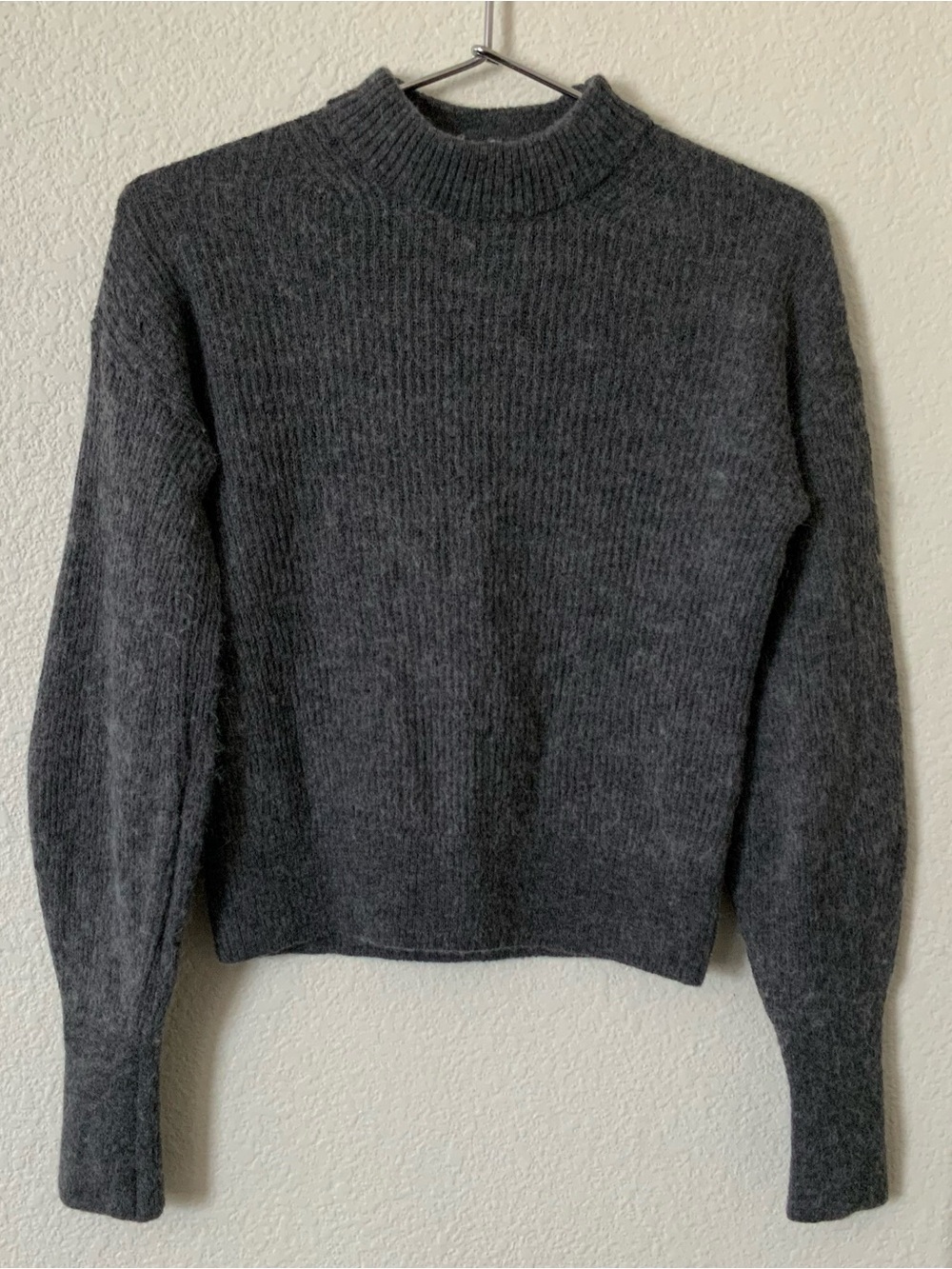 Quince Women's Charcoal Merino Wool Pullover Sweater XS